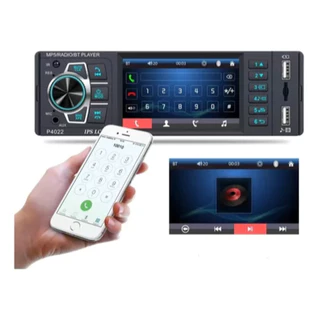 Rádio Central Multimídia MP5 Bluetooth FM Tela 4" Com Controle