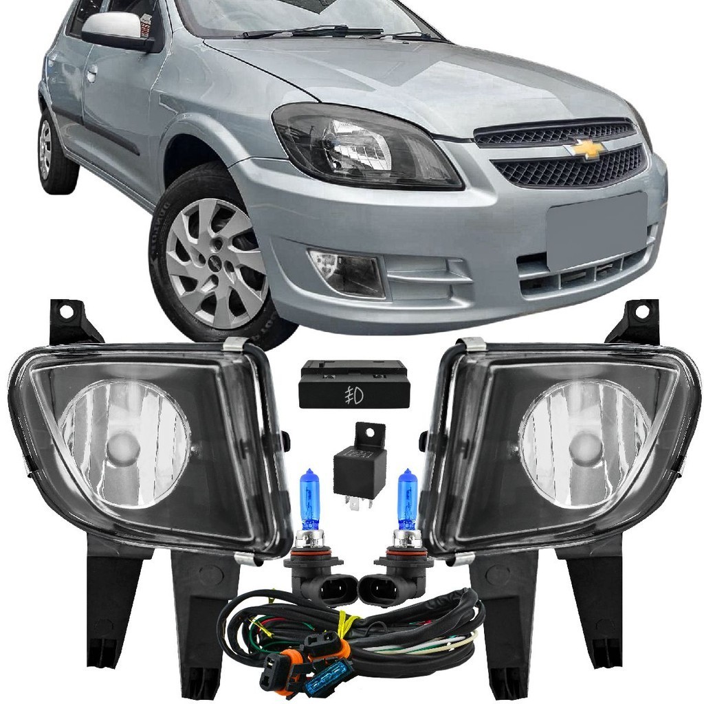 Kit Farol Milha + Lâmpada Celta 2012 2013 2014 2015 Botão Original ...