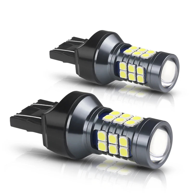 2PCS T20 Led 7440 WY21W W21W Lâmpadas 7443 W21/5W T20 Super Brilhante 3030SMD Luz De Inversão De Marcha Para Lâmpada De Sinalização De Carro