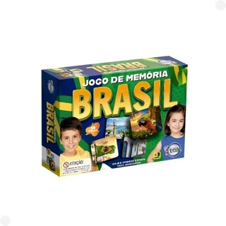 Jogo da Memória Brasil Geografia 12200 - Toia Brinquedos