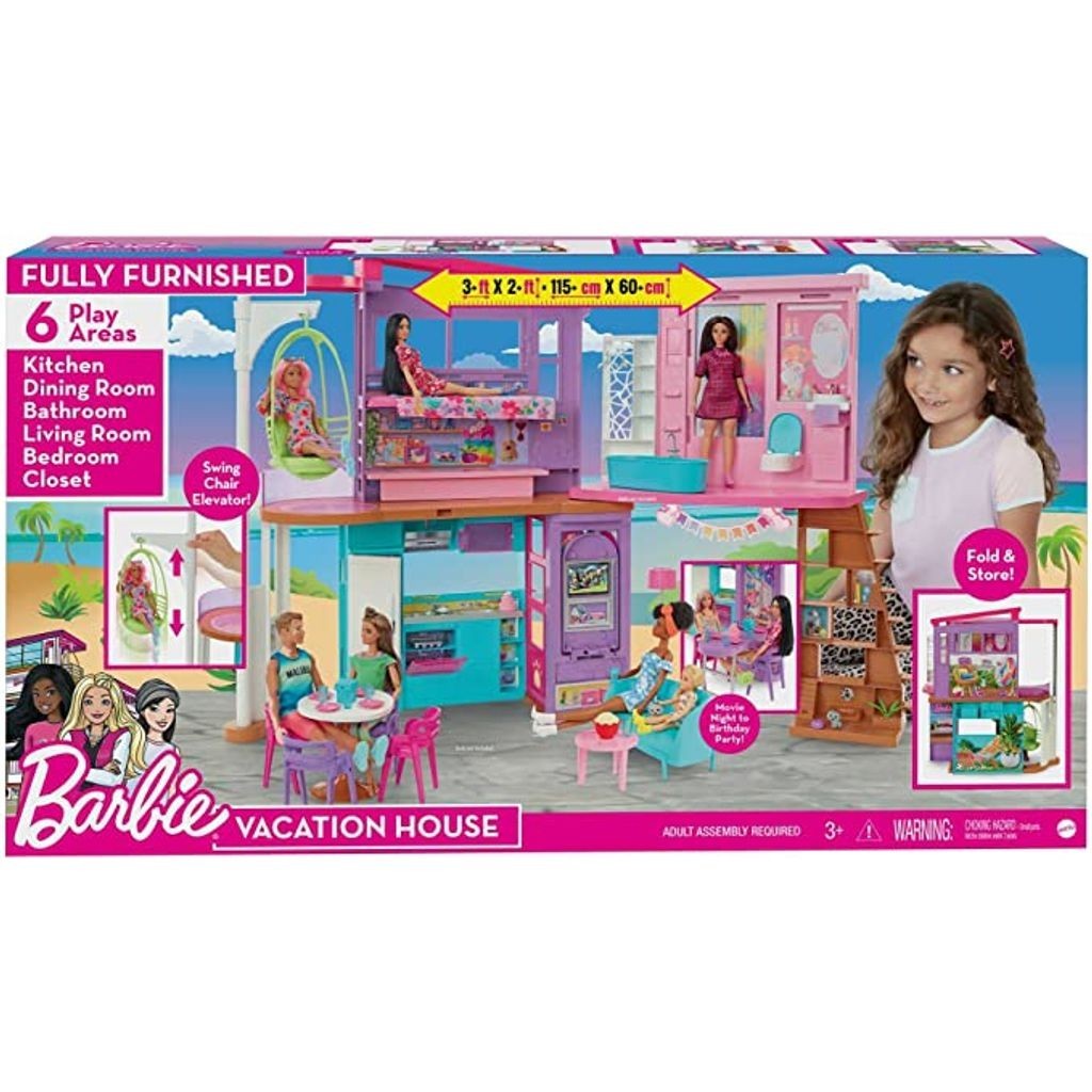 Casa - Barbie Plastico Malibu (HCD50) MATTEL | Shopee Brasil