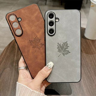 Capa Luxo De Couro De Bordo Deixa Estojo Para Samsung S24 S23 S22 S21 Plus Ultra FE A55 A54 A53 A52 A35 A34 A25 A24 A23 A15 A14