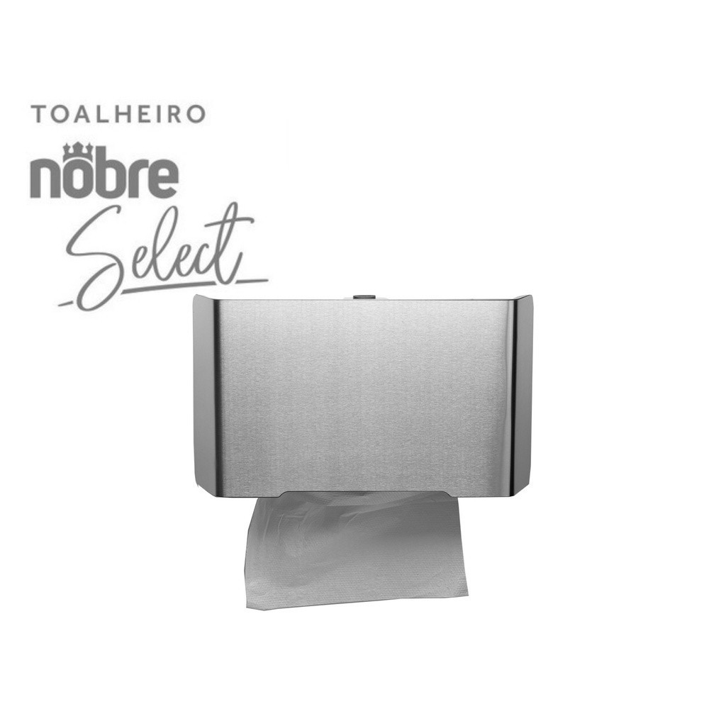 Dispenser Porta Papel Toalha Interfolha Para Banheiro Inox