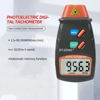 Dt2234C + Tacômetro Digital A Laser Sem Contato 2.5Rpm-99999Rpm Com Display Lcd Dt2234C Velocidade Do Testador ​ Ferramenta