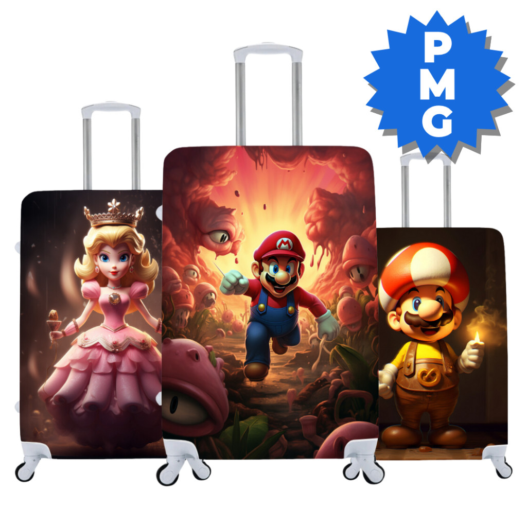 Capas de Mala Super Mario Viagem Protetora Diversas Estampas (1 ...