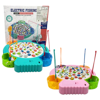 Brinquedo Pesca Peixe Infantil Elétrico Musical Giratório em Oferta na Shopee