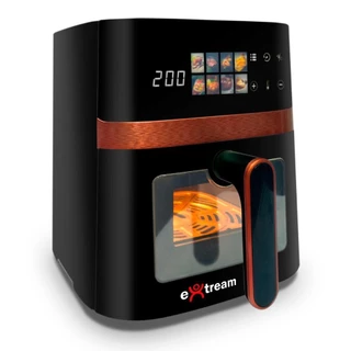 Air Fryer Fritadeira Elétrica Digital Extream 5,5L Preto e Cobre