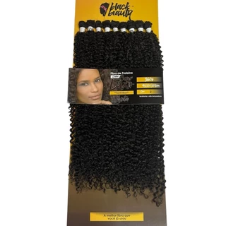 Cabelo Cacheado Fibra De Proteina 360gr 105cm Violeta Black Beauty - Linha Super Luxo