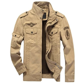 Novas Roupas Masculinas 2024 Piloto Militar dos Homens Jaqueta Uniforme de Algodão Masculino