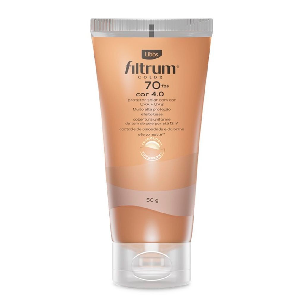 Protetor Solar Filtrum Color FPS 70 Cor 4.0 50g | Shopee Brasil