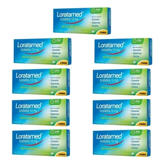 Kit C/ 9 unidades Loratamed 10mg c/ 12 Comprimidos