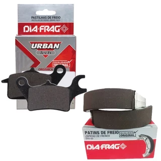 Kit Freio Factor 150 Fazer 150 2016 A 2022 Pastilha e Lona Diafrag