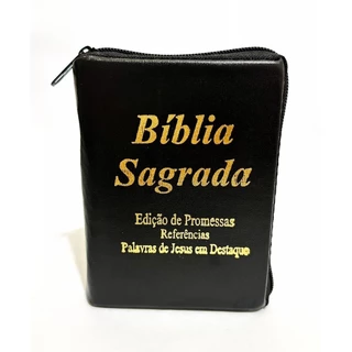 BÍBLIA SAGRADA (PEQUENA ZÍPER) PRETA
