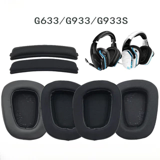 Substituição Ear Pads Almofadas Headband Kit Para Logitech G633 G933 G635 G633S G933S Gaming Headset Earpads Espuma Travesseiro Capa