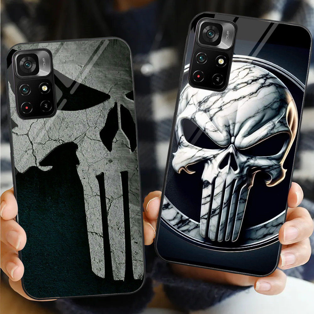 punisher 10 Capa De Telefone De Vidro Para POCO F3 F4 F5 M3 M4 M5 M6 4G ...