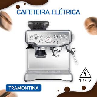 Cafeteira Elétrica Tramontina Express Pro Breville em Aço Inox com Moedor 2 L 127 V