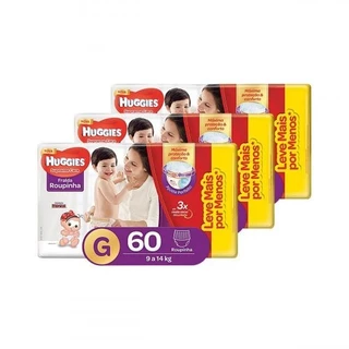 Kit de Fraldas Huggies Supreme Care Roupinha G Hiper 180 Unidades