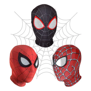 Máscara Homem Aranha Spider Cosplay Miles Morales Realista
