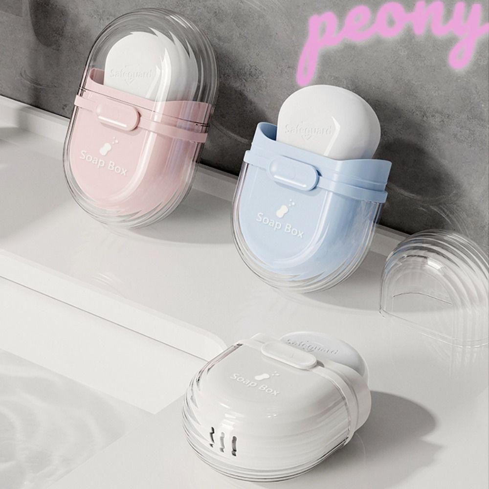Caixa De Sabão De Viagem PEONY1 , Saboneteira De Drenagem À Prova De Vazamentos Portátil D'água Para