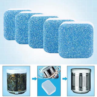 KIT 2 4 6 8 Pastilhas para Limpeza de Máquinas de Lavar Roupas Efervescentes Multifuncional