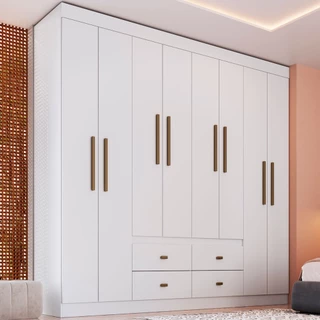 Guarda-Roupa Casal Dallas 8 Portas 4 Gavetas