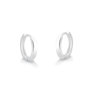Brinco Argola Fio Quadrado 12mm Prata 925