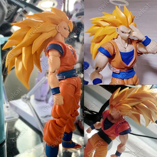Figura De Ação Bola De Dragão Z Son Goku (Super Saiyan 3 Soul Ver .) 16cm SHF VS Majin Buu SSJ3 Forma Final PVC Embalado Em Caixa Modelo Kakarrot S.H.Figuarts