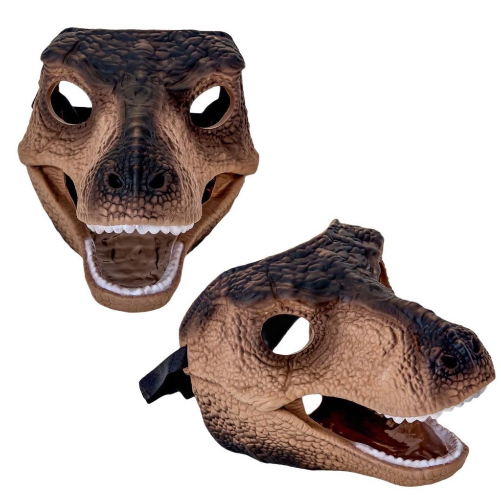 Máscara Dinossauro Tirano Rex Brinquedo Menino Menina Brinquedo Faz de Conta Adijomar