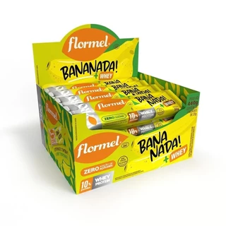 Bananada Flormel Com Proteína - 20 Unidades De 22G