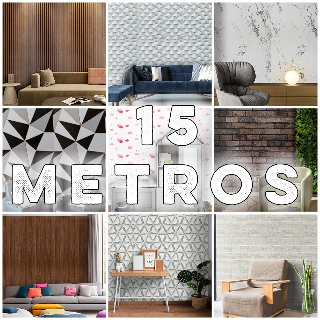 Papel de Parede Madeira 3D 15 METROS X 45CM Auto Adesivo Colante