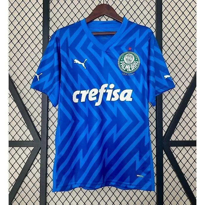 24-25 Camiseta azul Futebol Goalkeeper