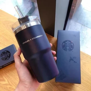 591ml STARBUCKS Ice Master Cup Copo De Palha De Alta Qualidade Stanley Portátil 690ml Reutilizável 100 % Nova Marca