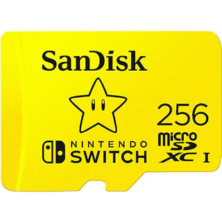 Cartão de memória SanDisk 256GB Nintendo Switch UHS-I com adaptador (Amarelo)