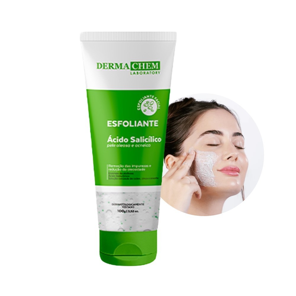 Gel Esfoliante Rosto Skin Care Pele Oleosa Dermachem 100g | Shopee Brasil
