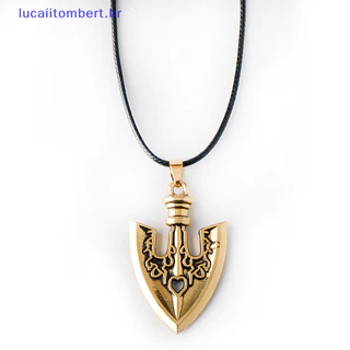 Luctber Jojos Bizarre Adventure Necklace Kujo Jotaro Flecha De Metal Pingente Gargantilha De Corrente Encanto Jóias BR