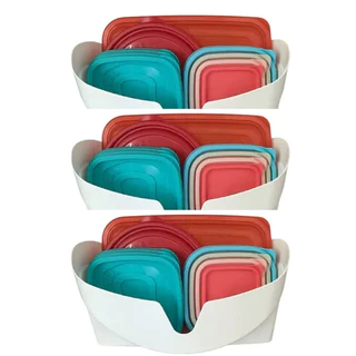 Organizador De Tampas Panelas Cozinha Kit com 3 Unidades