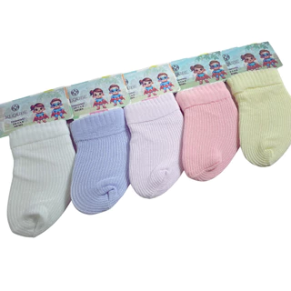 Kit 12 Pares de Meias para Bebê Recém Nascido - Saída de maternidade Sortidas - 0 a 06 meses em Oferta na Shopee