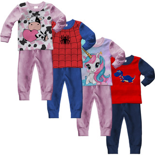 Pijamas Infantis Menino e Menina - Conforto e Qualidade - Tamanhos 1 a 8 Anos em Oferta na Shopee