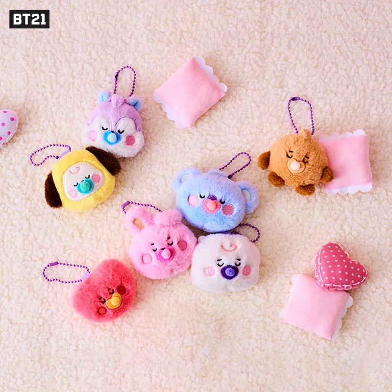 Kpop BTS BT21 Idol Cute Chupeta Série Chaveiro De Boneca De