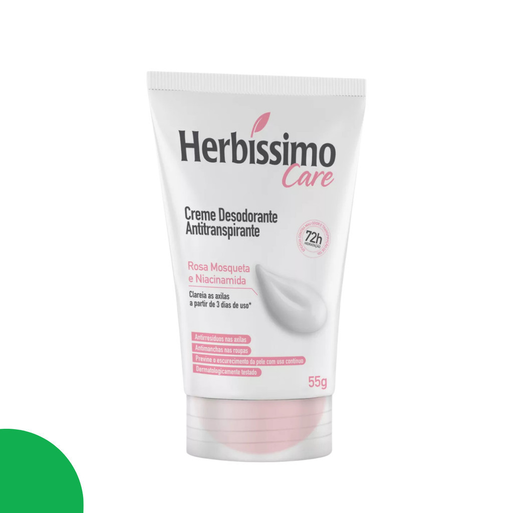 Desodorante Herbissimo Care Rosa Mosqueta 72h 55g | Shopee Brasil