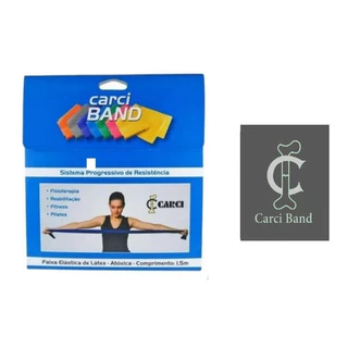 Carci Band Cinza Resistencia Super Forte Faixa Elastica Nº6