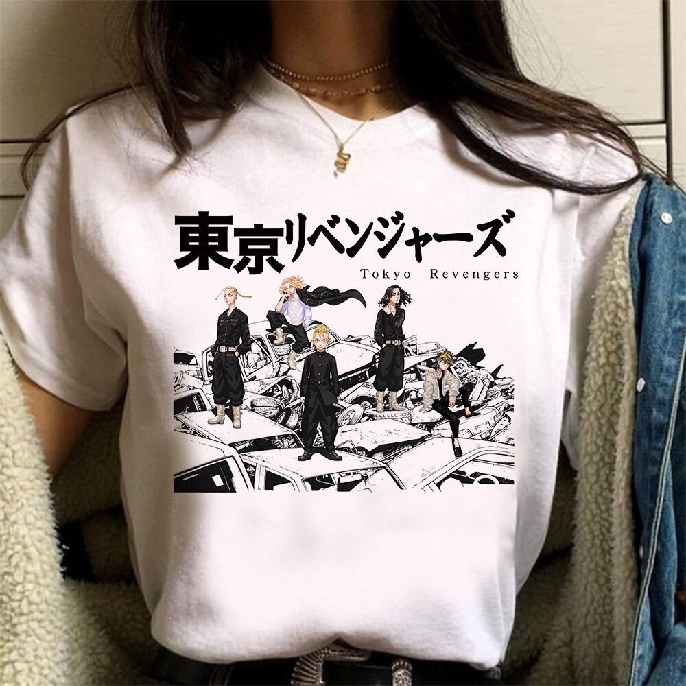 Camisa Feminina Anime Tokyo Revengers Branco Camiseta Mangá | Shopee Brasil