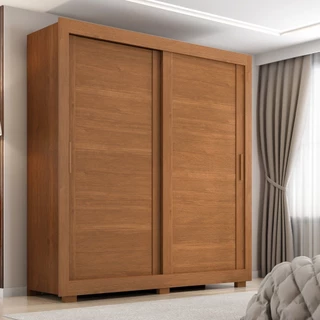 Guarda-roupa Casal 2 Portas 4 Gavetas Titanium Cinamomo