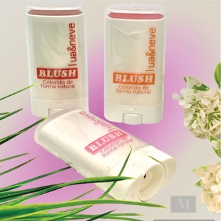 Blush e Contorno Cremoso em Stick Bastão Natural Lua e Neve
