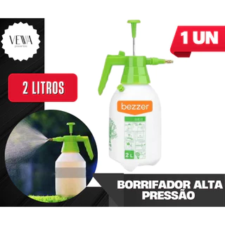Pulverizador Compressão para Plantas 2 Litros Com Válvula Borrifador Spray