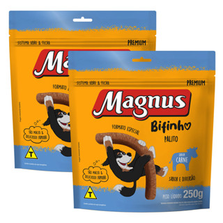 Petisco Magnus Bifinho Palitos Carne 250g 2 unid Cães Adultos em Oferta na Shopee