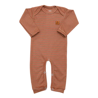 Macacão Changuito Longo Bebê Unissex Algodão Suedine Fio 40 Biopolido Marrom Proteção UV 50+ Infantil Enxoval Presente Premium Barato Chá de Bebê Roupa Infantil Menina Menino Roupas de Bebê