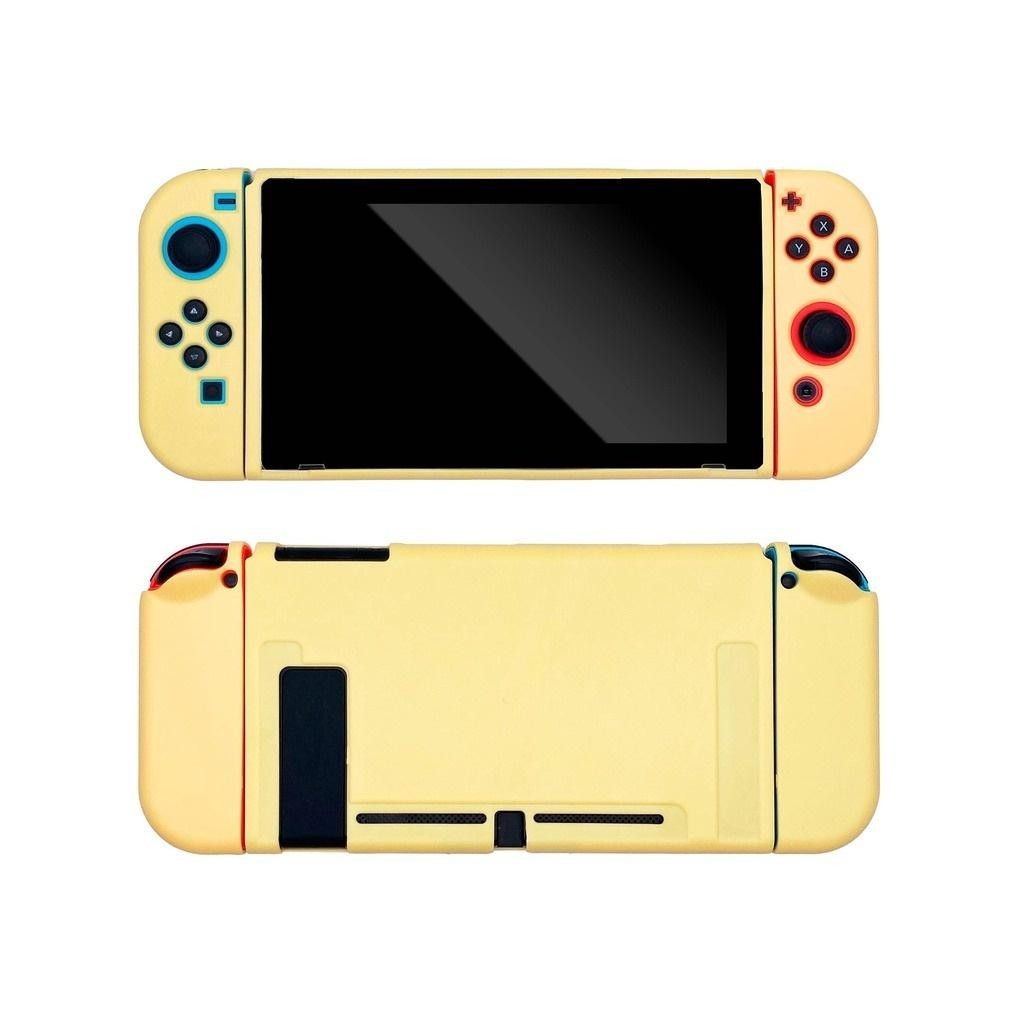 CAPA NINTENDO SWITCH CASE PROTEÇÃO JOYCON AMARELO PASTEL