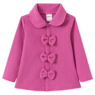 Casaco Soft Com Gola Infantil Bebê Menina Roupas De Inverno