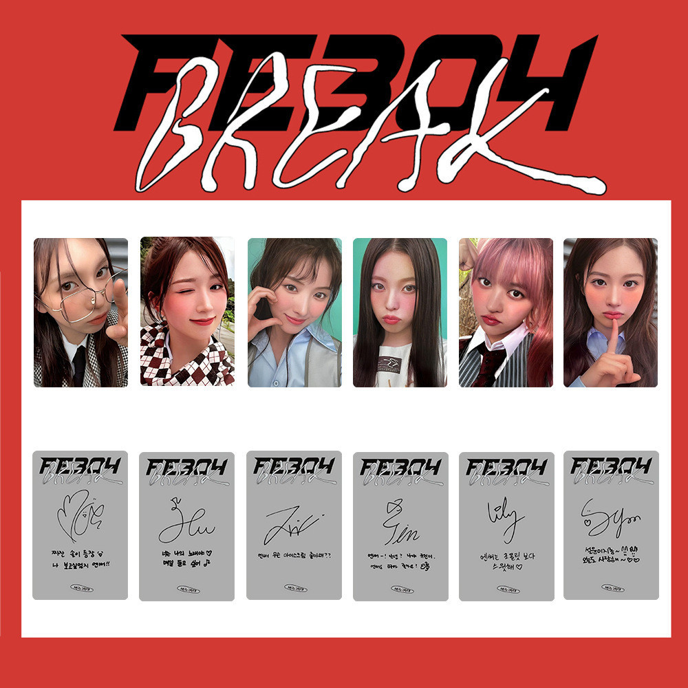 NMIXX Fe3o4 Dash namil 中華 へウォン　特典　ラキドロ 6pcs NMIXX Photocards Fe3O4: BREAK Album DASH Lomo Cards LILY